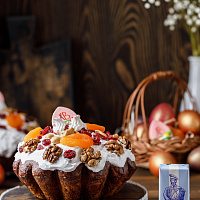 Кулич с творогом