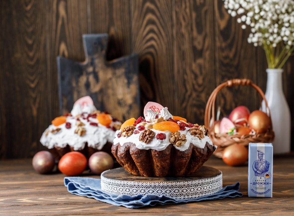 Кулич с творогом