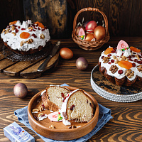 Кулич с творогом