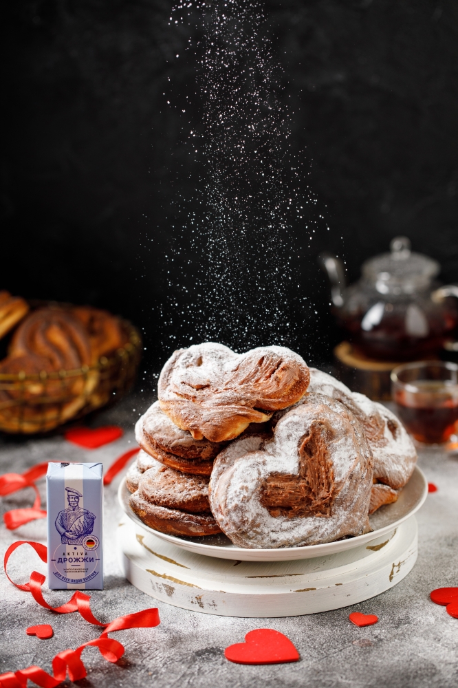 Булочка-валентинка